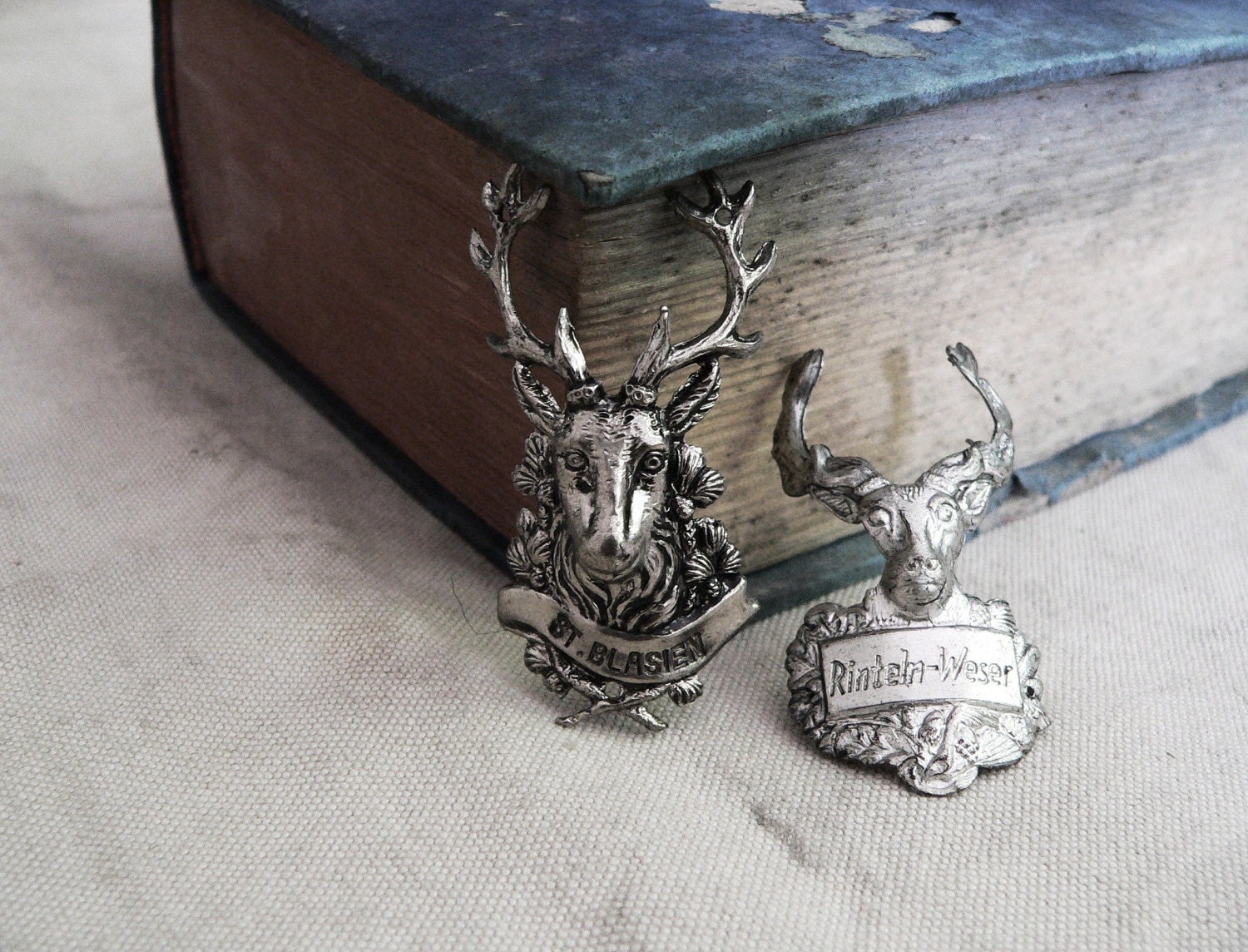 Vintage Walking Stick Badges From Germany Set Of 2 by mablum