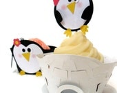 Cupcake Wrappers AND Toppers Penguin and Igloo -Set of 12 Il_170x135