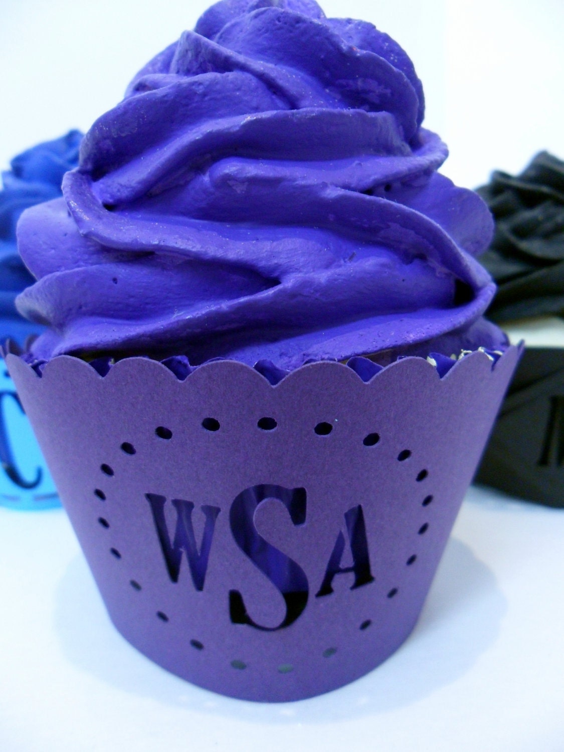 Monogram Cupcake Wrapper Circle - set of12 Il_170x135