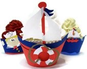 Sailboat Cupcake Wrappers - Set of 12 Il_170x135