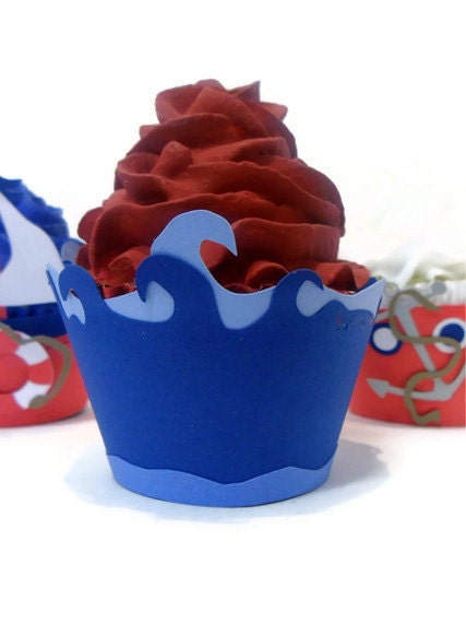 Waves Cupcake Wrapper - set of 12 Il_170x135