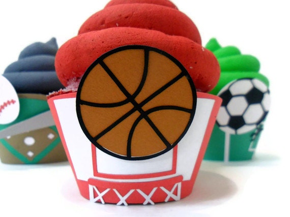 Basketball Cupcake Wrappers - Set of 12 Il_170x135