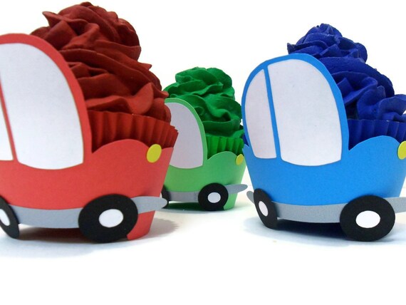 Car Cupcake Wrappers - set of 12 Il_570xn