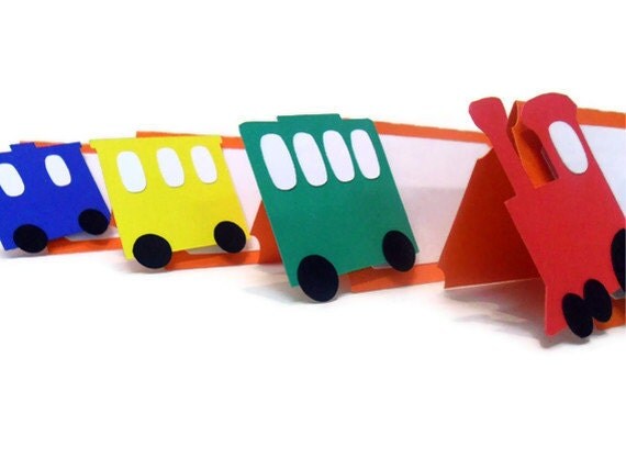 Train Tent Cards - Set of 6 Il_570xn