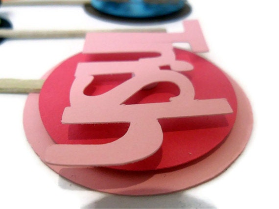 Name Cupcake Toppers - set of 12 Il_570xn
