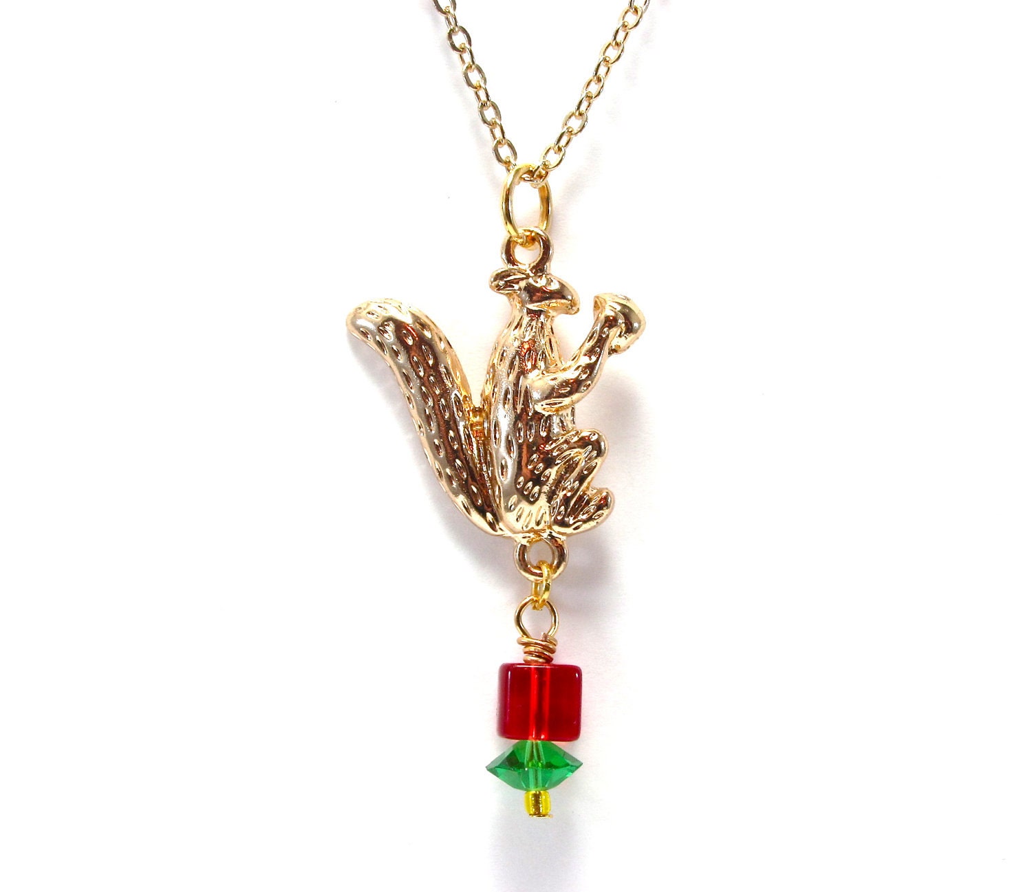 Sorority Squirrel Necklace - Sorority Jewelry - Greek Jewelry - Woodland - Nature Accessory