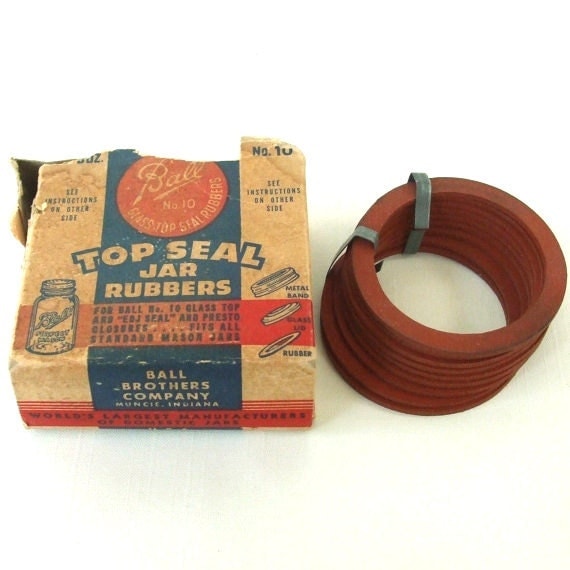 Ball Canning Jar Rubber Gasket Rings no. 10 by LaurasLastDitch