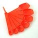 Vintage Orange Tupperware Measuring Spoon Set Complete