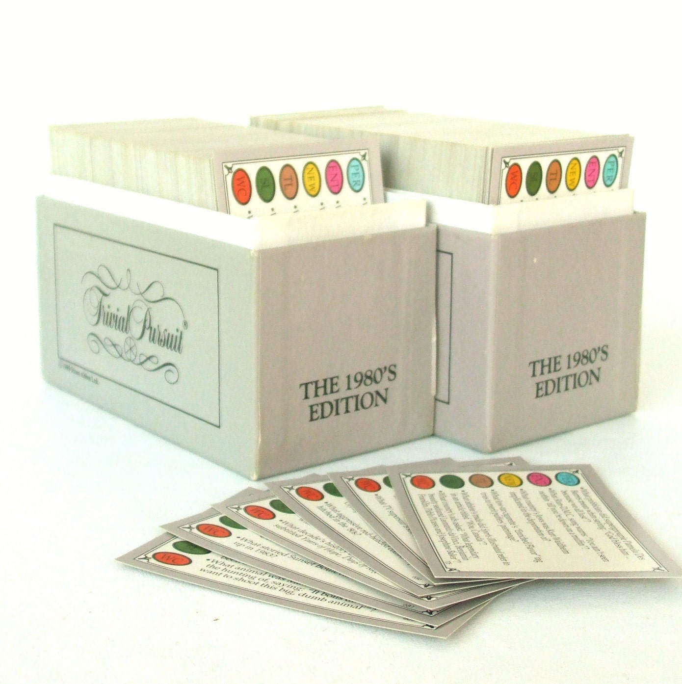 80s Trivial Pursuit Game Cards Trivia Party