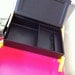 Caboodle Case 80s Hot Pink and Black Makeup Craft Supply Case Mint Condition
