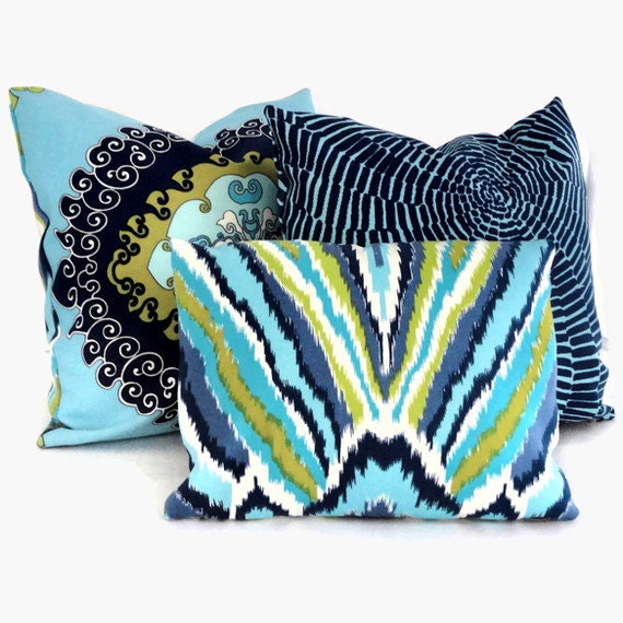 Trina Turk Sonriza Indoor Outdoor Decorative Pillow Cover, Schumacher, 18x18, 20x20 or 22x22   Accent Pillow, Throw Pillow, Pillow Cover