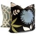 Duralee Zinnia  in Gray Decorative Pillow Cover 18x18, 20x20 or lumbar