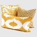 Duralee Yellow Ikat Sofa Decorative Pillow Cover 12x24, 14x20, or 18x18, 20x20, Throw pillow, accent pillow
