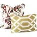 Chartreuse Green Trellis Decorative Pillow Cover 18x18, 20x20, 22x22
