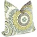 Green Suzani Pillow Cover Square, Eurosham or lumbar pillow, Accent cushion, Throw pillow