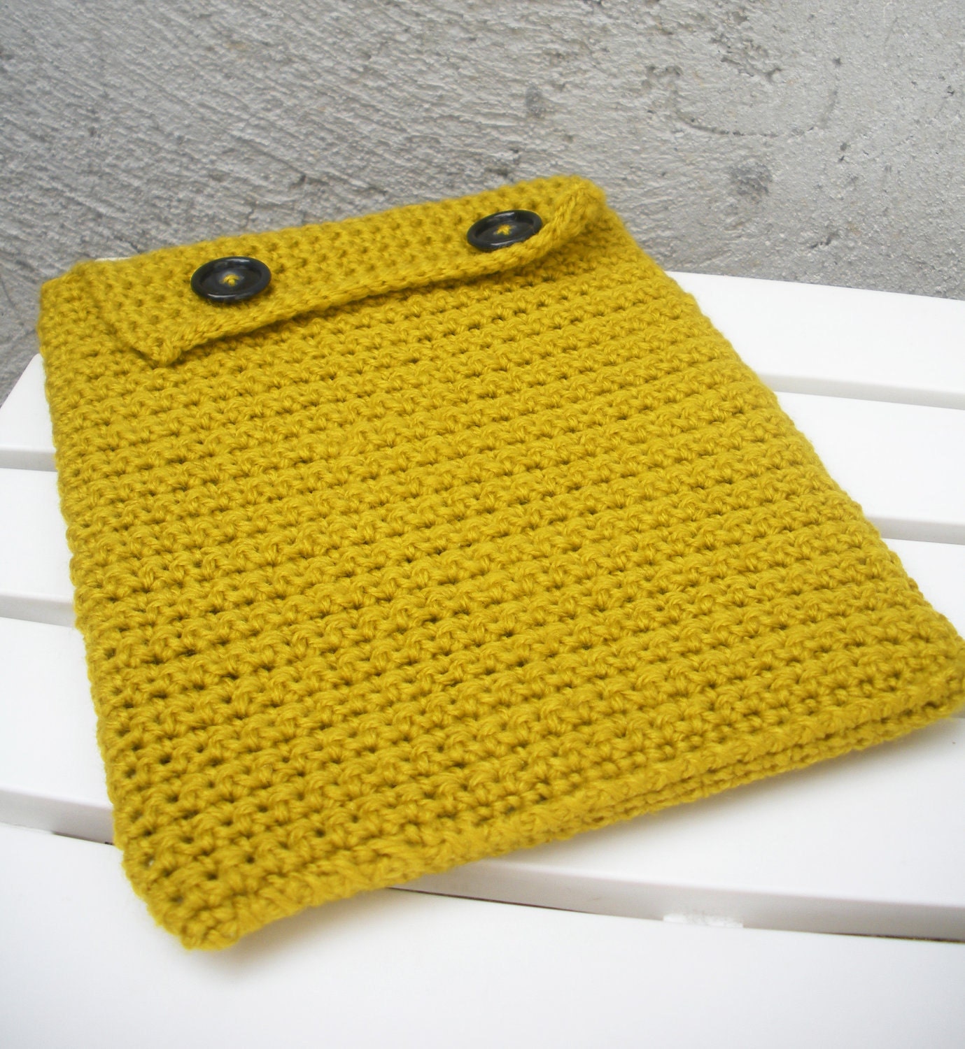 Yellow Mustard Ipad Sleeve Cover Cozy