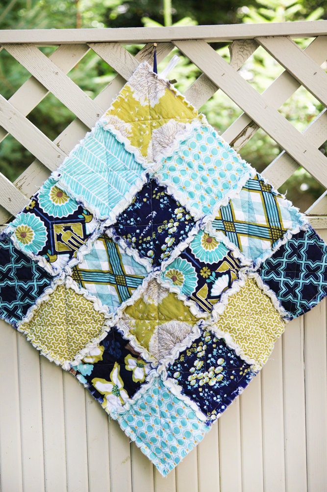 Modern Meadow Quilt Lovey, Last One, READY to Ship