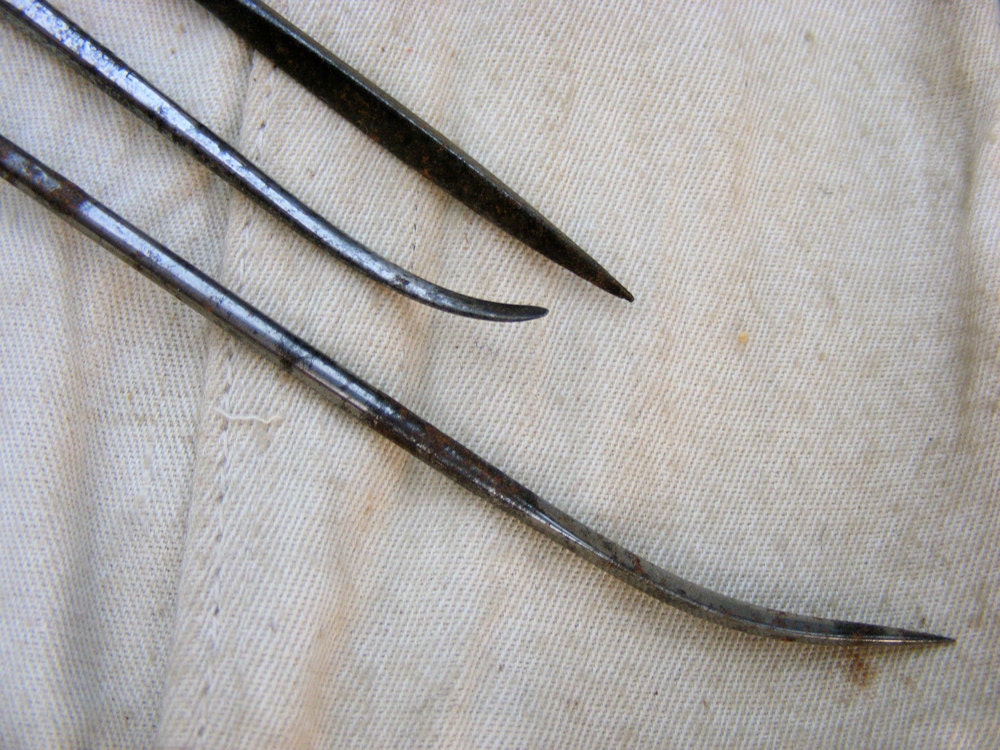 Very Heavy Duty Sailmaking Needles Leather Sewing by Meanglean