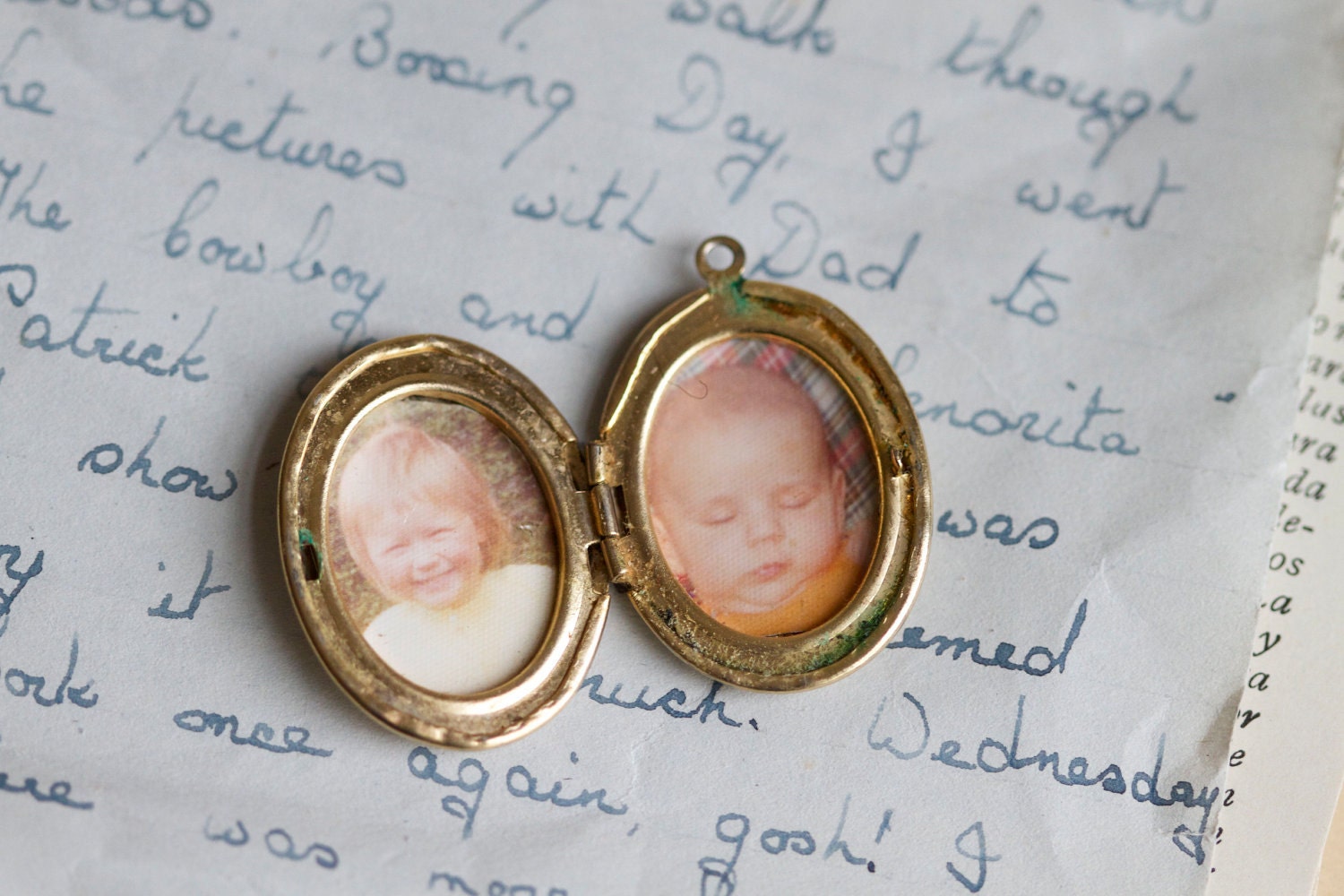 Old locket with Pictures of Children