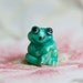 Tiny Old Frog Figurine - Made in Hong Kong