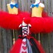Custom Alice in Wonderland tutu dress corset set made to fit your daughter in a size 12 months through 5T. Larger sizes available