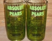 Pair of Pear  Absolut tumblers