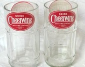Set of Six Cheerwine Juice Glasses