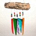 Recycled Stained Glass and Drift Wood Wind Chime