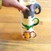 3 Stacking Set of Childrens Cups Monkey, Elephant, Alligator