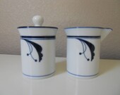 Vintage Dansk Flora Sugar & Creamer Set