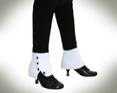 Crochet Pattern-- Dowager Faux Spats Leg Warmers --Crochet Pattern