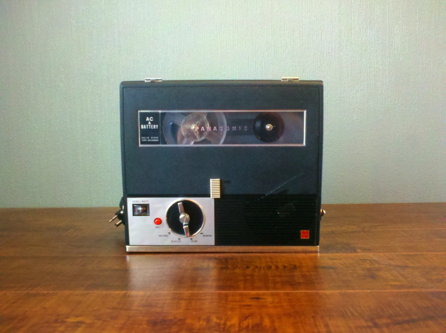 Vtg 19630s Panasonic Portable Reel to Reel Tape by ThePretendDen
