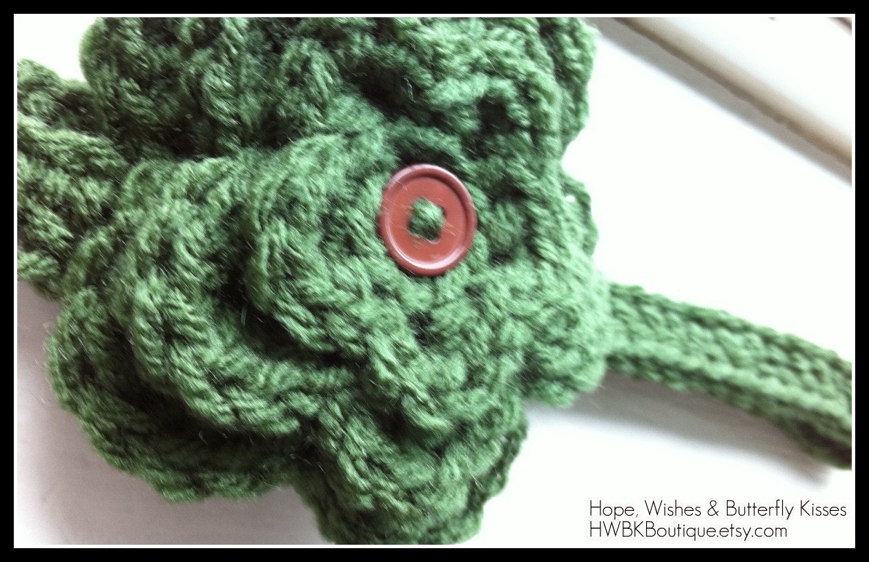 Flower Clip/Headband - You choose size and color