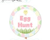 Cute Easter Party - 7" Circle Sign ... Custom DIY Party Printables .. ce01 Il_170x135