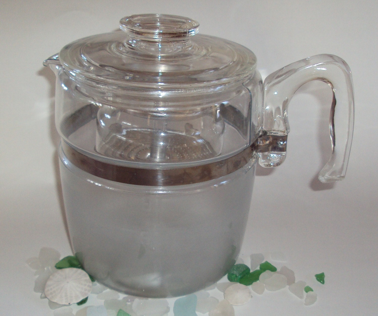 Vintage Pyrex Glass Coffee Maker Pot 9 Cup by MaineFinds on Etsy