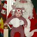 READY TO SEND: Size 0-3m Christmas Rudolf Reindeer Baby Onesie Costume with Hat