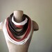 THE STANDARD cotton jersey scarf necklace in desert oasis II