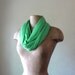 Long Green Scarf - Lightweight Spring Green Jersey Scarf - Eco Friendly Jersey Scarf