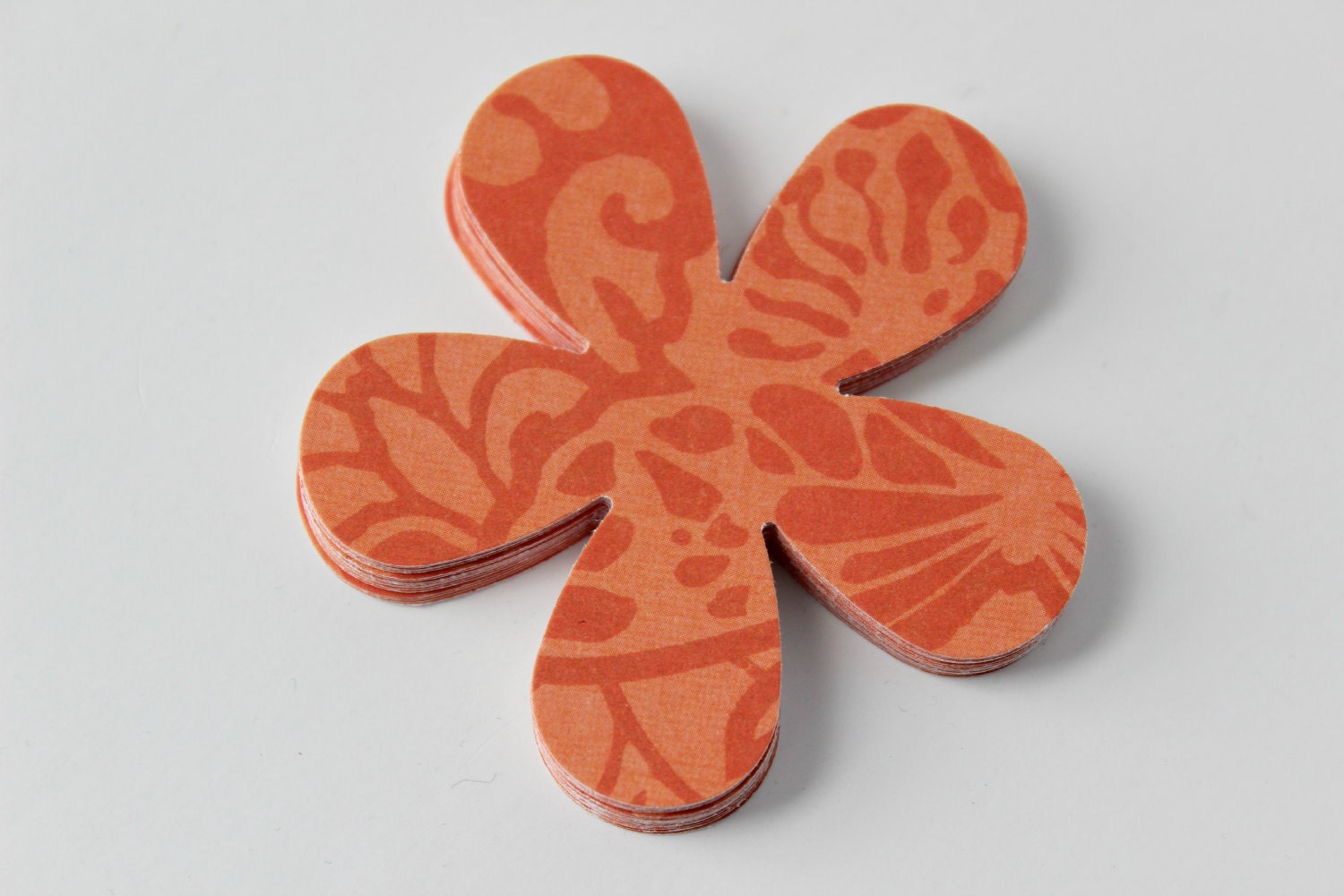 Flower Die Cuts - Tangerine Tango - Set of 18