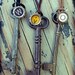 Design Your Own Vintage Typewriter Key & Large Skeleton Key Necklace-Personalized Gift-Initials-Recycled-Letters-Numbers