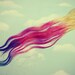 Ombre Pastel Tie Dye Tips, Two, Human Hair Extensions. Colored Hair Extension Clip, Hair Wefts, Clip in Hair, Tie Dye Hair, Dipped Dyed