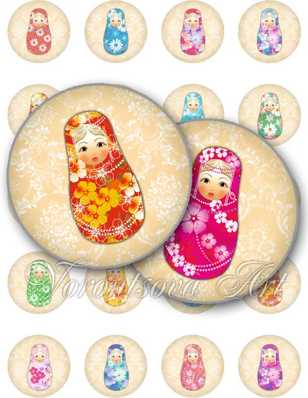 Matryoshka Printable image. 8210