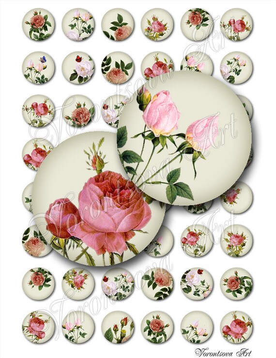 Roses Images Bottlecap. 807