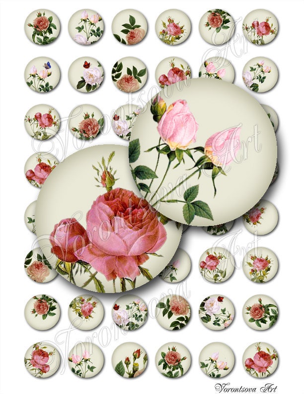Roses Images Bottlecap. 807