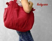 IRIS // Dark Red // 053 // Luckycann // Canvas Bag // Holiday Sale // 10% off