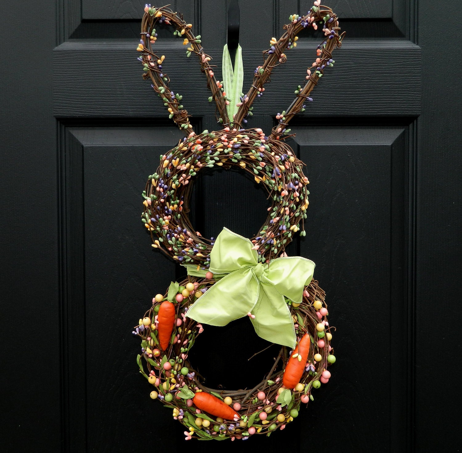 Easter Wreath - Bunny Wreath - Spring Wreath - Rabbit Wreath - Easter Door Decor - Last One