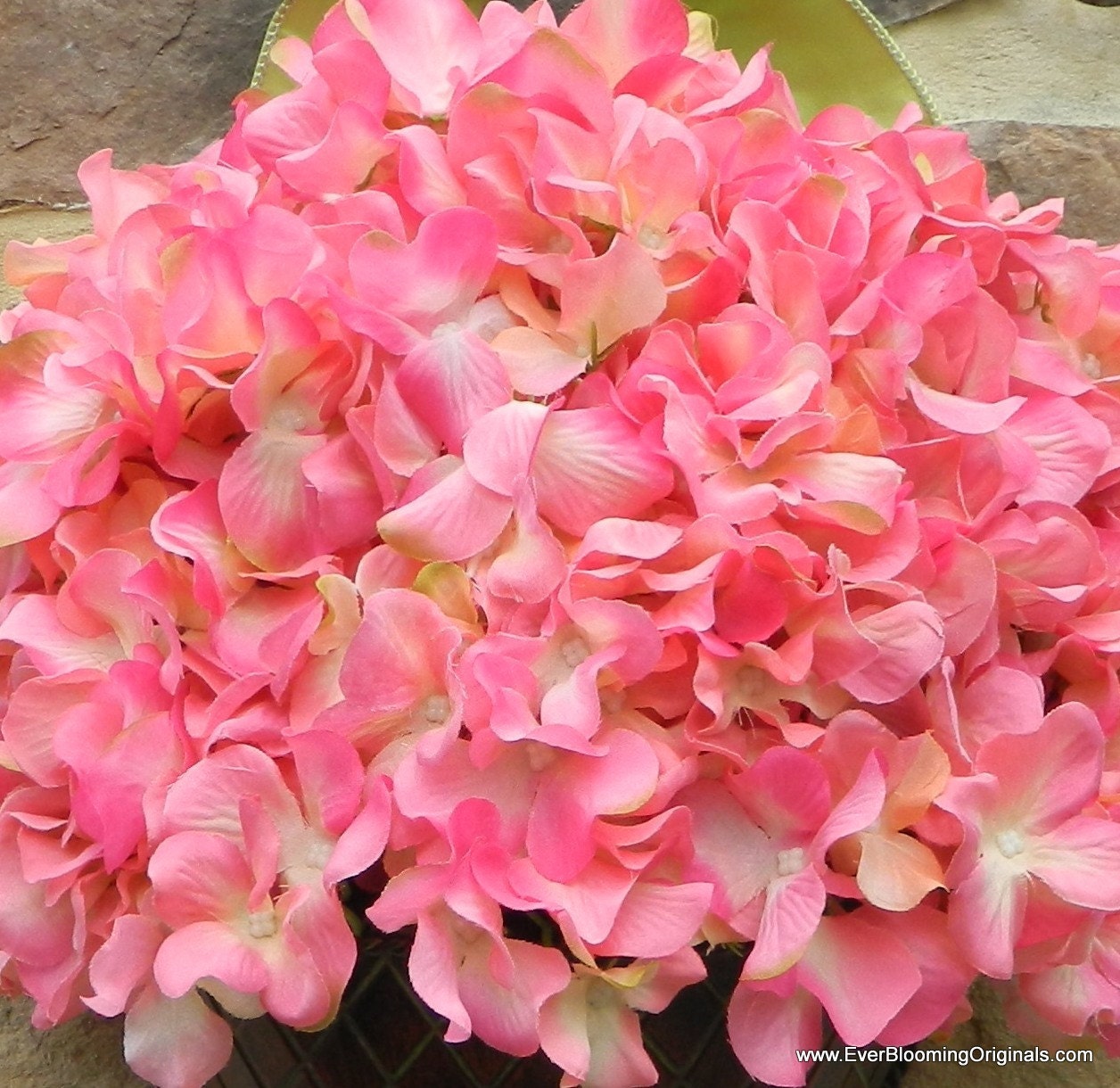 Spring Wreath - Alternative - Outdoor Wreath - Hydrangea Wreath - Pink Wreath