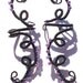 2 Gothic Purple Passion Vines Ear Cuffs SET - Jenny'z Impressionz - Shipping in Origami Gift Box NO piercing required