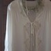 White Silk Lace Vintage Dressing Robe - Only You