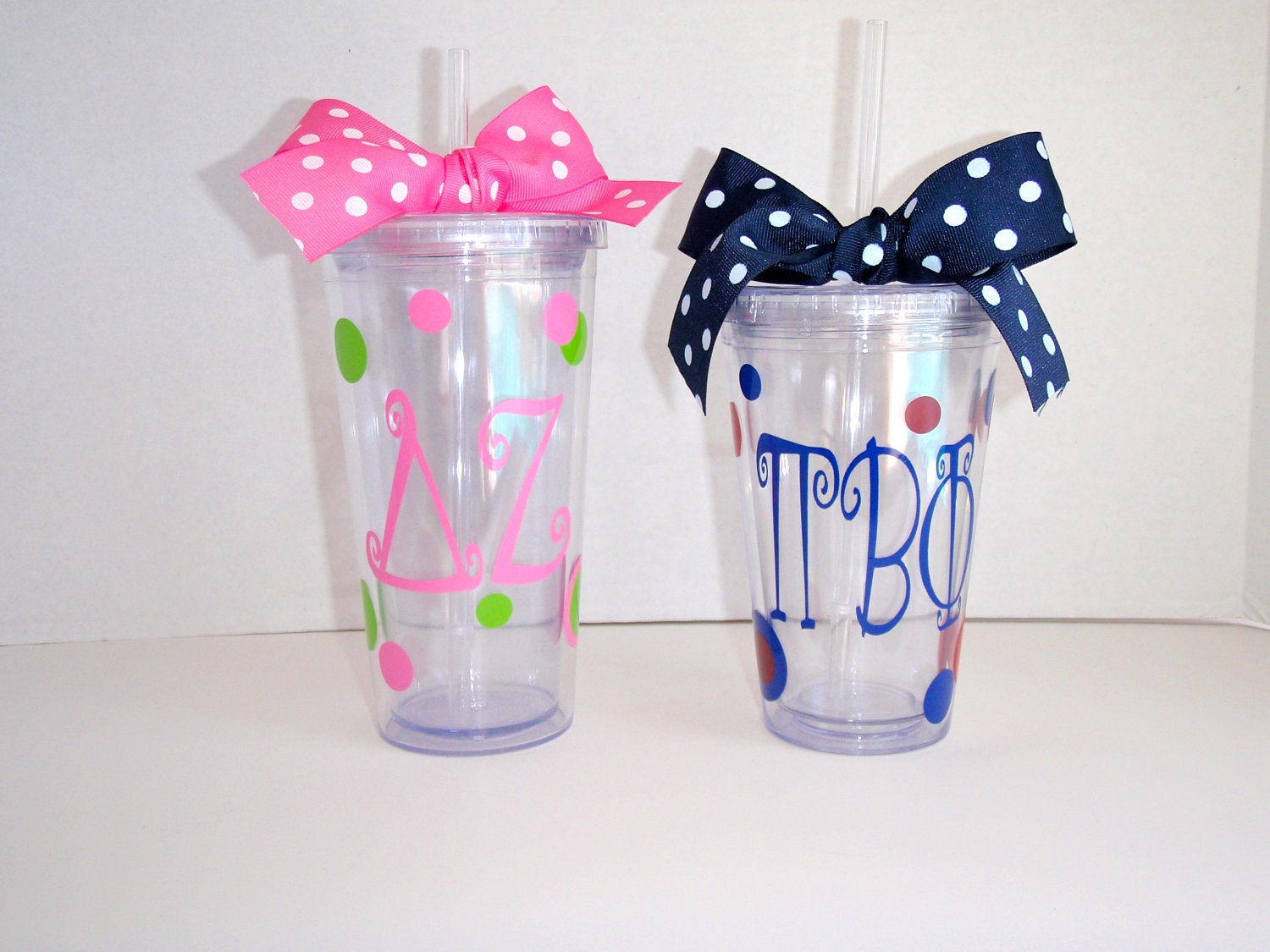 20 oz. Greek Curlz Tumbler -ANY sorority